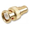 Composite video BNC to phono RCA adapter gold for Sony PVM monitor